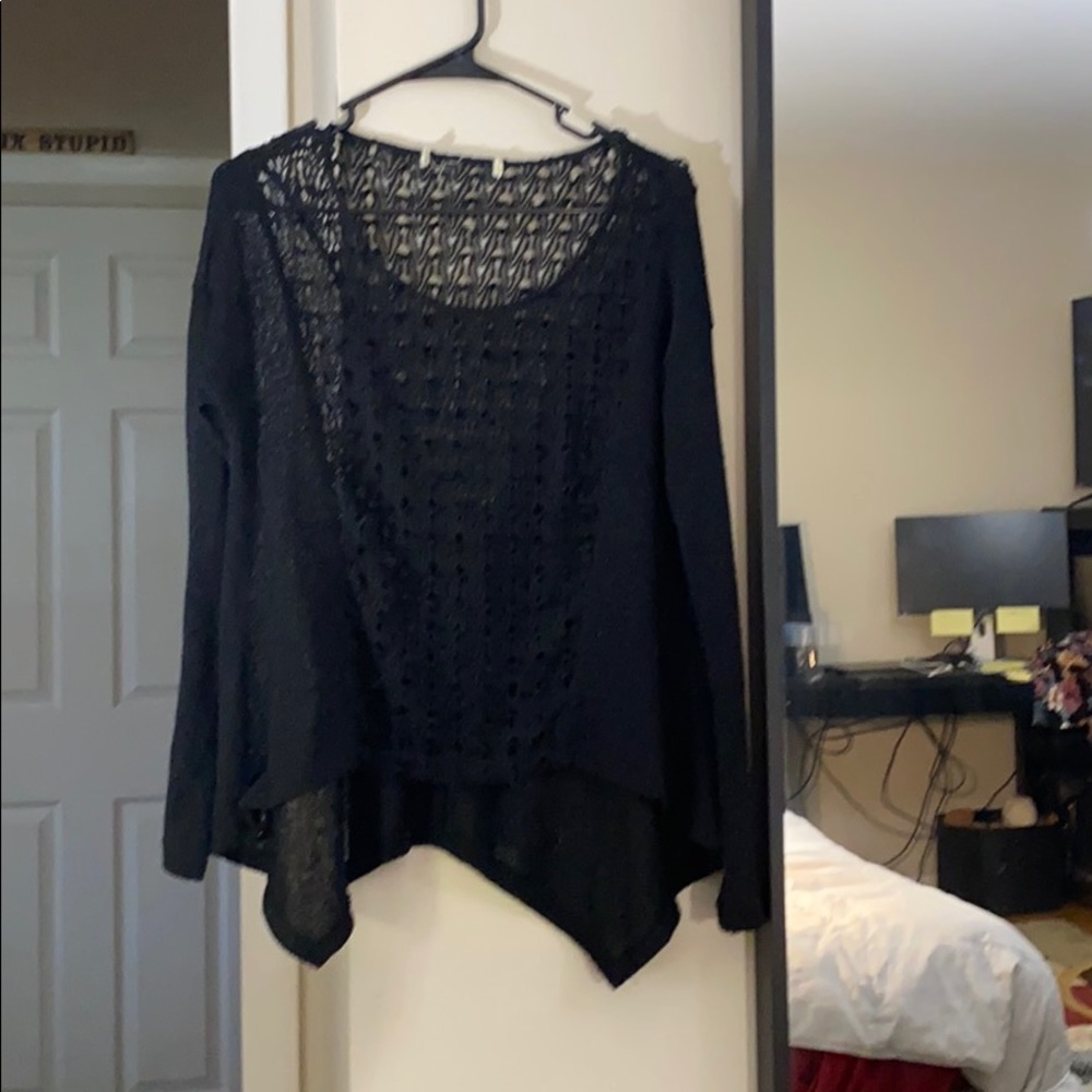 Free People Black Sweater Small